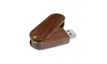 Drevený usb kľúč Sebas tmavý  , 16 gb